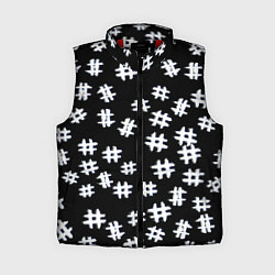 Женский жилет Решетчатый стиль