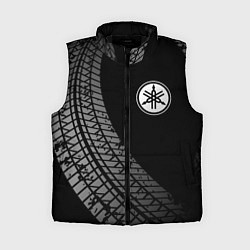 Женский жилет Yamaha tire tracks, цвет: 3D-черный