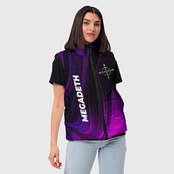 Женский жилет Megadeth violet plasma, цвет: 3D-черный — фото 2