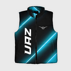 Женский жилет UAZ неоновые лампы, цвет: 3D-черный