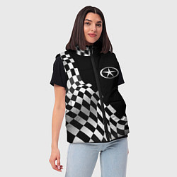 Женский жилет JAC racing flag, цвет: 3D-черный — фото 2