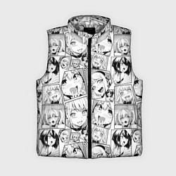 Женский жилет Anime hentai ahegao, цвет: 3D-светло-серый
