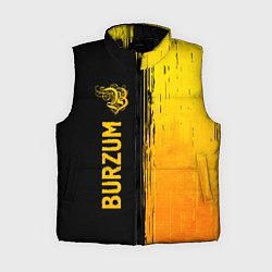 Женский жилет Burzum - gold gradient: по-вертикали