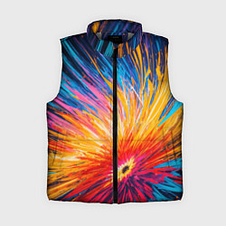 Женский жилет Абстрактный цветок, цвет: 3D-светло-серый