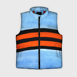 Женский жилет Георгиевская лента на голубом фоне