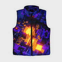 Женский жилет Фиолетовая и оранжевая схема