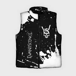 Женский жилет Evanescence и рок символ на темном фоне, цвет: 3D-черный