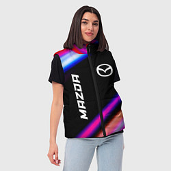 Женский жилет Mazda speed lights, цвет: 3D-черный — фото 2