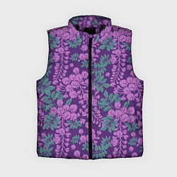 Женский жилет Сиреневый рай, цвет: 3D-черный