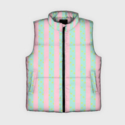 Женский жилет Полоска в цветочек - костюм Кена из фильма Барби, цвет: 3D-светло-серый