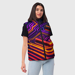 Женский жилет Микрочип, цвет: 3D-черный — фото 2