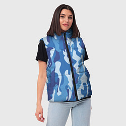Женский жилет Blue military, цвет: 3D-красный — фото 2