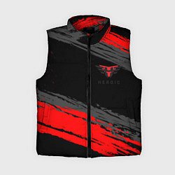 Женский жилет Heroic black, цвет: 3D-красный