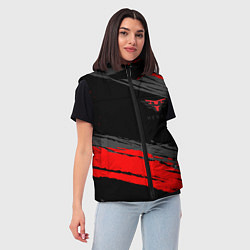 Женский жилет Heroic black, цвет: 3D-красный — фото 2