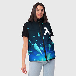 Женский жилет Half-Life взрыв частиц, цвет: 3D-черный — фото 2