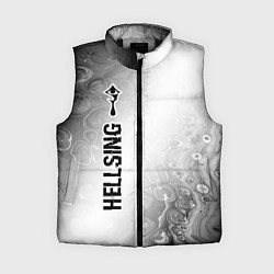 Женский жилет Hellsing glitch на светлом фоне: по-вертикали
