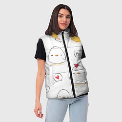 Женский жилет Привет цыпленок, цвет: 3D-красный — фото 2