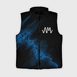 Женский жилет Arctic Monkeys звуковая волна, цвет: 3D-черный
