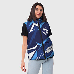 Женский жилет Renault - спортивный синий, цвет: 3D-красный — фото 2