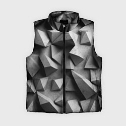 Женский жилет Белокаменный паттерн, цвет: 3D-черный