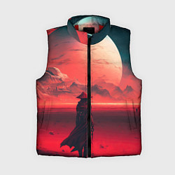 Женский жилет Красная планета, цвет: 3D-красный