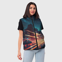 Женский жилет Городской трафик, цвет: 3D-черный — фото 2