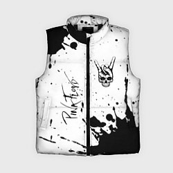 Женский жилет Pink Floyd и рок символ на светлом фоне, цвет: 3D-черный