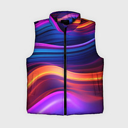 Женский жилет Волнистые неоновые линии