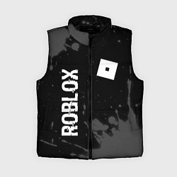 Женский жилет Roblox glitch на темном фоне: надпись, символ, цвет: 3D-черный