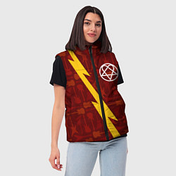 Женский жилет HIM гитары и молния, цвет: 3D-черный — фото 2