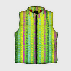 Женский жилет Abstraction green, цвет: 3D-красный