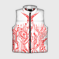 Женский жилет Киберпанк-red, цвет: 3D-красный
