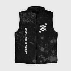 Женский жилет Darling in the FranXX glitch на темном фоне: надпи