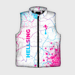 Женский жилет Hellsing neon gradient style: надпись, символ