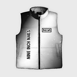 Женский жилет Nine Inch Nails glitch на светлом фоне: надпись, с