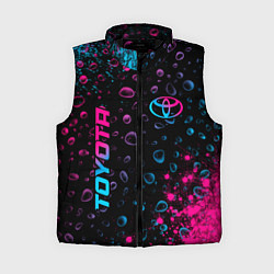Женский жилет Toyota - neon gradient: надпись, символ