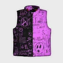 Женский жилет Dead inside purple black, цвет: 3D-красный