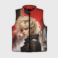 Женский жилет Смотрящая за районом, цвет: 3D-черный