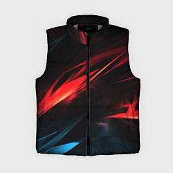 Женский жилет Red black abstract