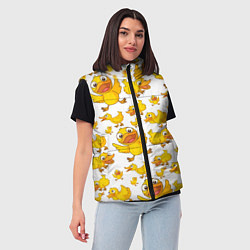 Женский жилет Yellow ducklings, цвет: 3D-светло-серый — фото 2