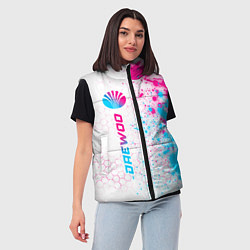 Женский жилет Daewoo neon gradient style: по-вертикали, цвет: 3D-черный — фото 2