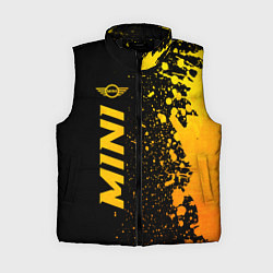 Женский жилет Mini - gold gradient: по-вертикали, цвет: 3D-черный