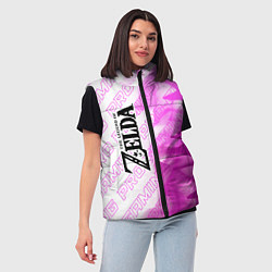 Женский жилет Zelda pro gaming: по-вертикали, цвет: 3D-черный — фото 2
