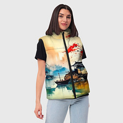 Женский жилет Краски природы, цвет: 3D-светло-серый — фото 2