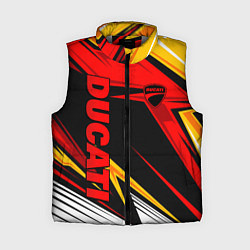 Женский жилет Ducati - red uniform, цвет: 3D-светло-серый