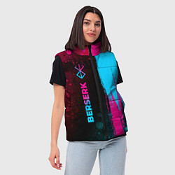 Женский жилет Berserk - neon gradient: по-вертикали, цвет: 3D-черный — фото 2