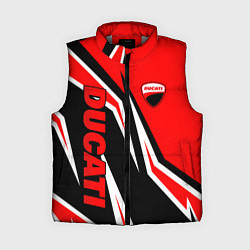 Женский жилет Ducati- red stripes