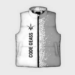 Женский жилет Code Geass glitch на светлом фоне: по-вертикали