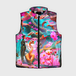 Женский жилет Фантазия сон, цвет: 3D-черный