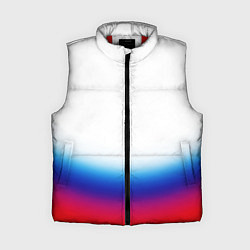 Женский жилет Флаг России градиент, цвет: 3D-красный